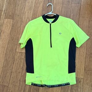 Pearl Izumi Neon Yellow and Black Cycling Jersey Men’s Large
